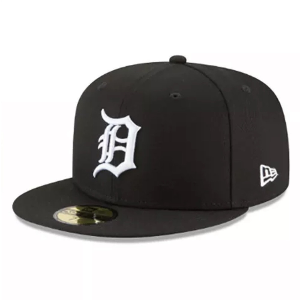 NEW ERA - MLB Baseball Hat - Detroit Tigers 59FIFTY Fitted Cap - Black
